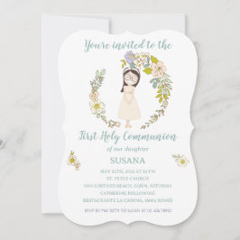 Convite Invitación de Comunión SUSANA