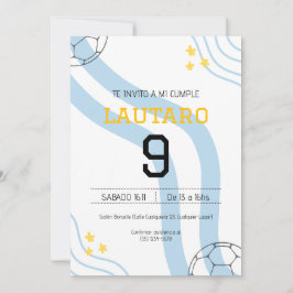 Convite Invitación de cumpleaños Argentina