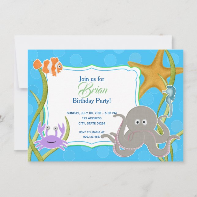 Convite Invitación de Cumpleaños - EL março de Bajo da (Frente)