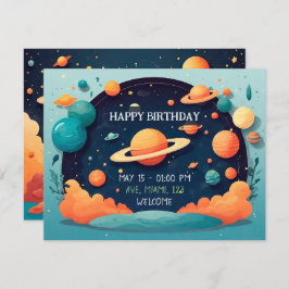 Convite Invitación de cumpleaños personalizada