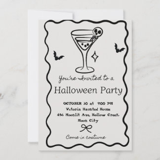 Convite Invitación de Martini personalizada para fiesta de