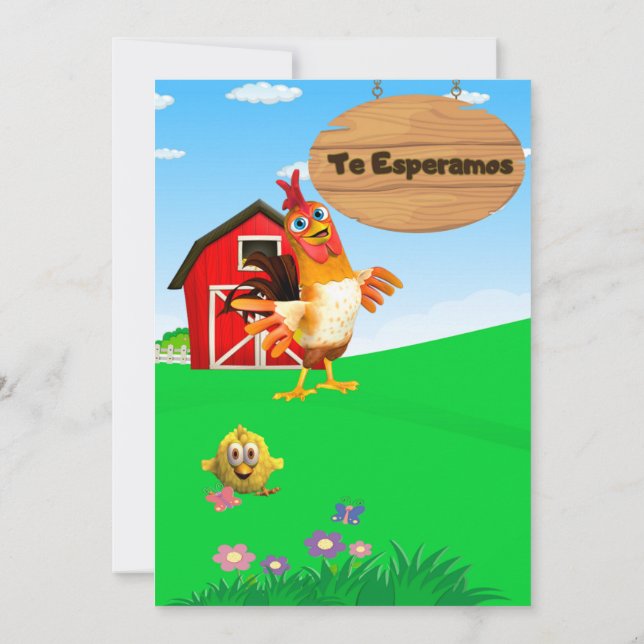 CONVITE INVITACION DE NIÑO (Verso)