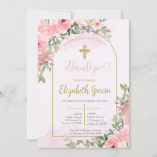 Convite Invitación elegante para bautismo