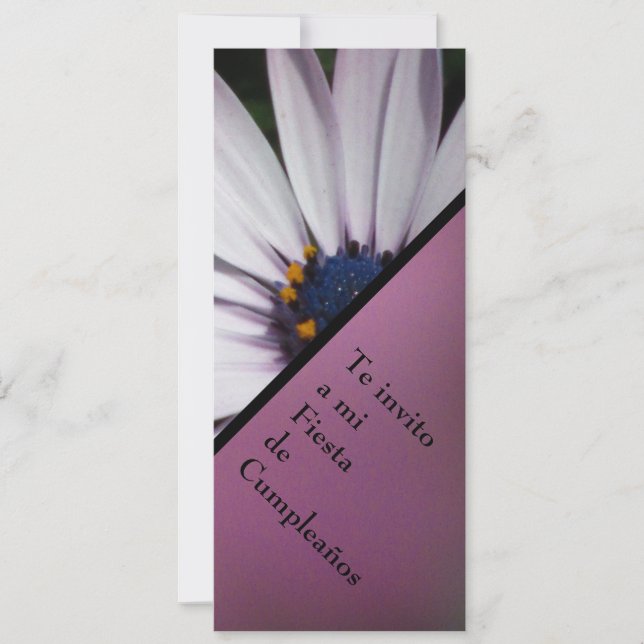 Convite Invitación - festa Cumpleaños - BLANCA de (Frente)