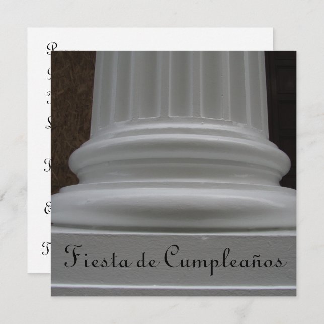 Convite Invitación - Festa de Cumpleaños (Frente/Verso)