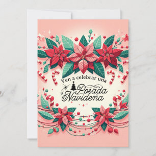 Convite Invitación Fiesta de Posada Navideña Espanha