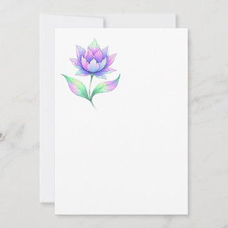 Convite Invitacion flor multicolor