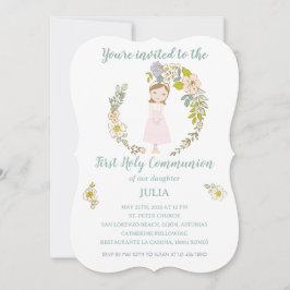 Convite Invitación JULIA Primera Comunión