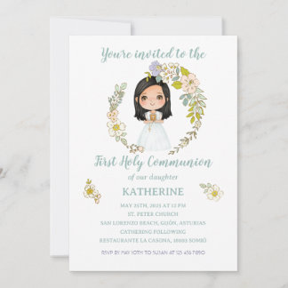 Convite Invitación KATHERINE Primera Comunión
