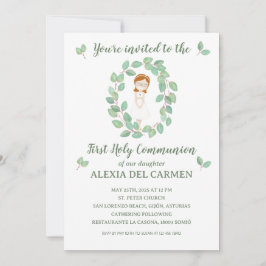 Convite Invitación modelo Alexia Primera Comunión