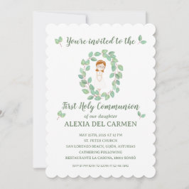 Convite Invitación modelo Alexia Primera Comunión