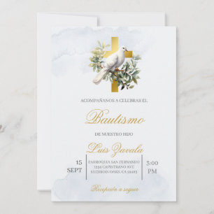 Convite Invitación para bautismo