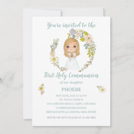 Convite Invitación PHOEBE Primera Comunión