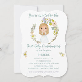 Convite Invitación PHOEBE Primera Comunión