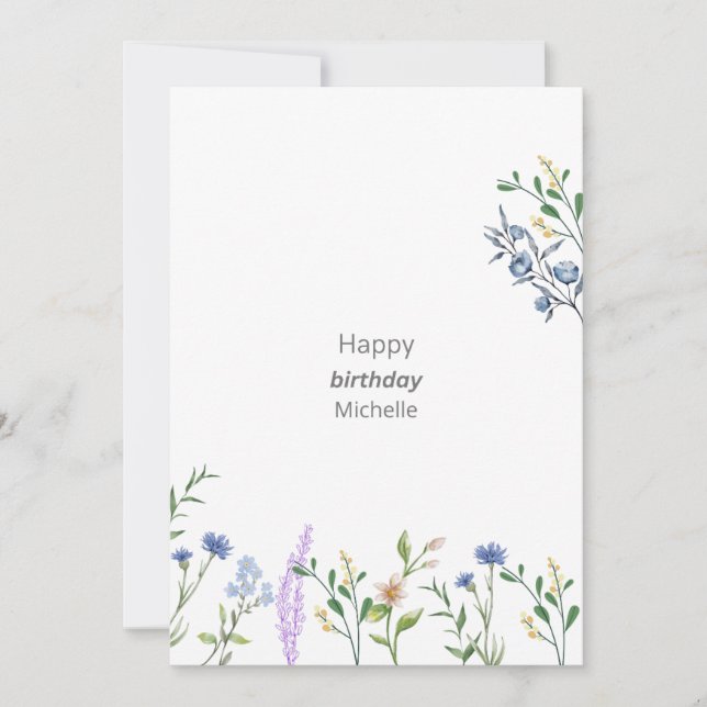 Convite Invitación plana, Tamaño: 5" x 7", Papel: Mate, So (Frente)