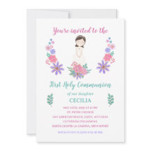 Invitación Primera Comunión CECILIA