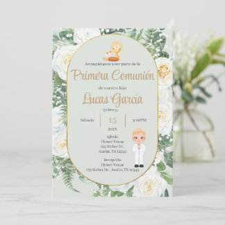 Convite Invitación Primera Comunión Niño