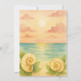 Convite Invitación puesta de sol a la tarde 