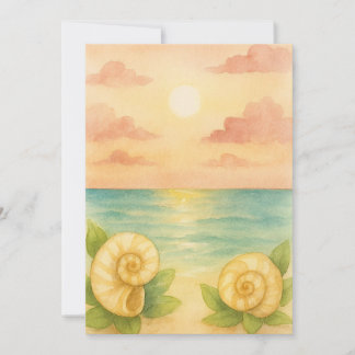 Convite Invitación puesta de sol a la tarde 