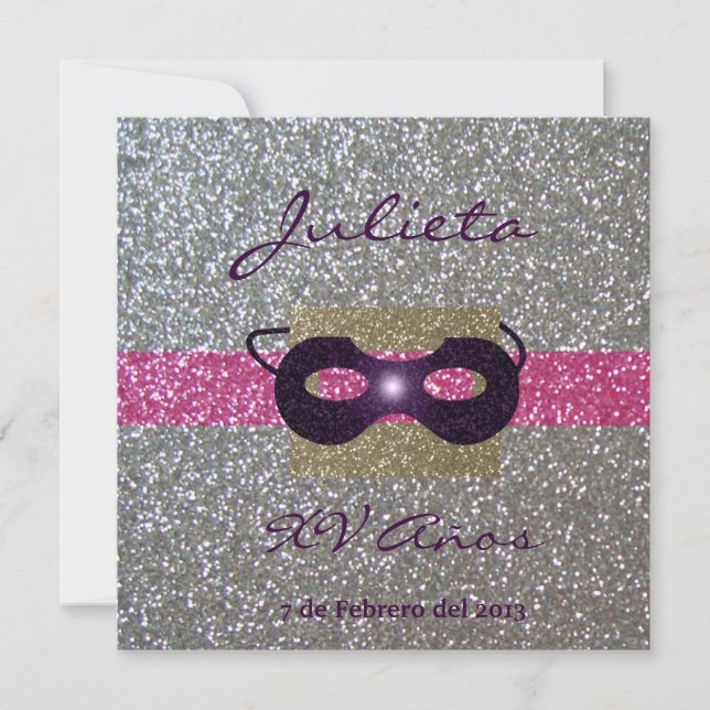 Convite Invitación XV Años (Frente)