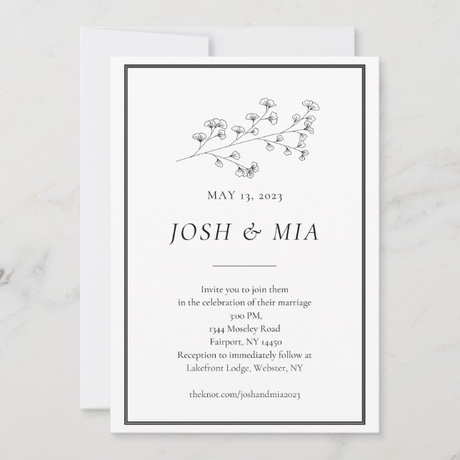 Convite Invitation (Frente)