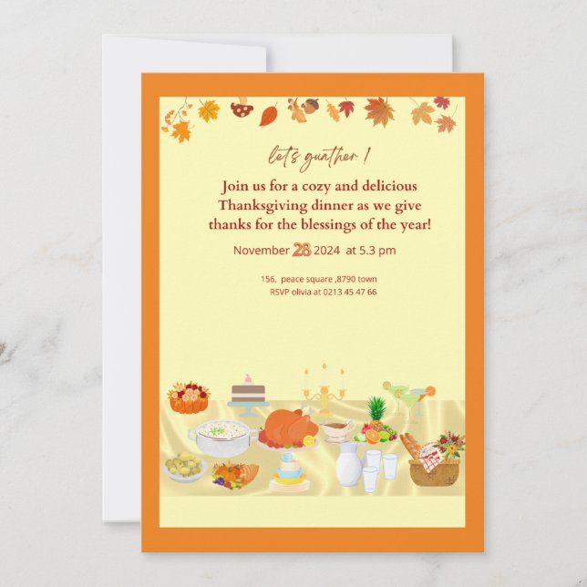 Convite Invitation (Frente)