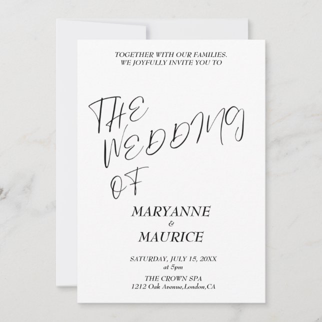 Convite Invitation (Frente)