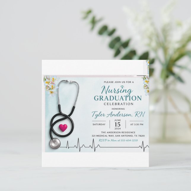 Convite Invitation (Em pé/Frente)