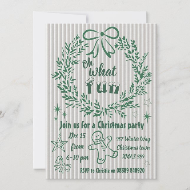 Convite Invitation (Frente)