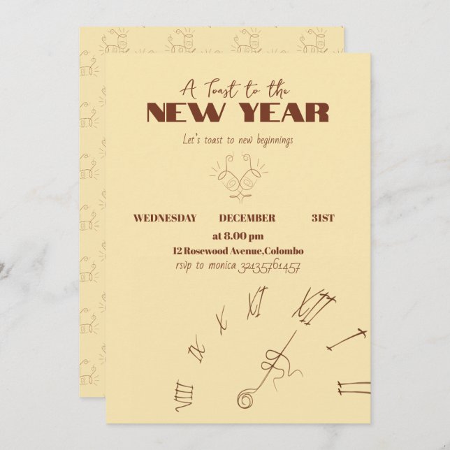 Convite Invitation (Frente/Verso)