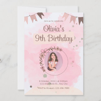 Convite Invitation birthday