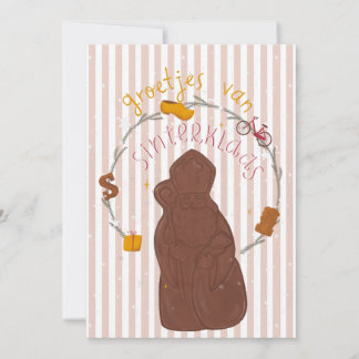 Convite Invitation Card Groetjes van Sinterklaas 