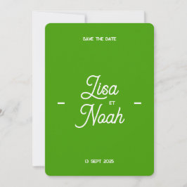 Convite Invitation de mariage Colorus - Vert citron