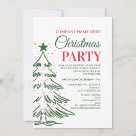 Convite  Invitation Festive Cheer Gif te Christmas Card