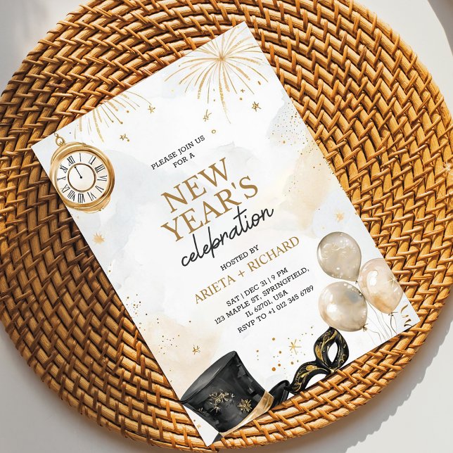 Convite Invitation for a new year celebrations  (Criador carregado)