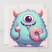 Invitation “Le p’tit monstre gourmand“