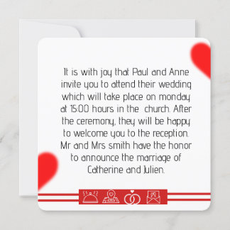 Convite invitation mariage 