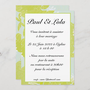 Convite invitation mariage