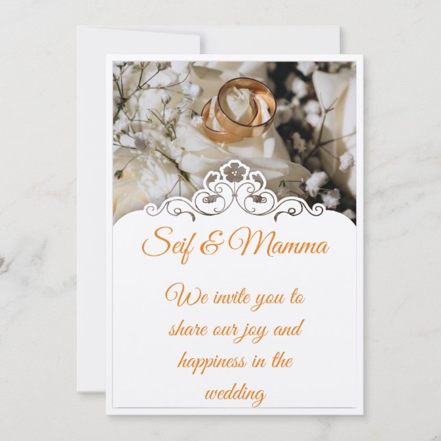 Convite invitation mariage  (Frente)