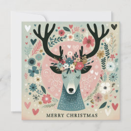 Convite Invitation “Renne de Noël“