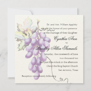 Convite Invitation Square Purple Bunch of Graphics
