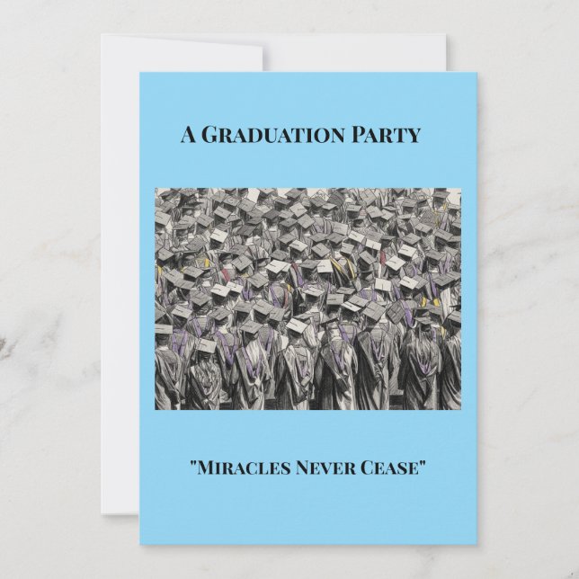 Convite Invitation to a Graduation Party (Frente)