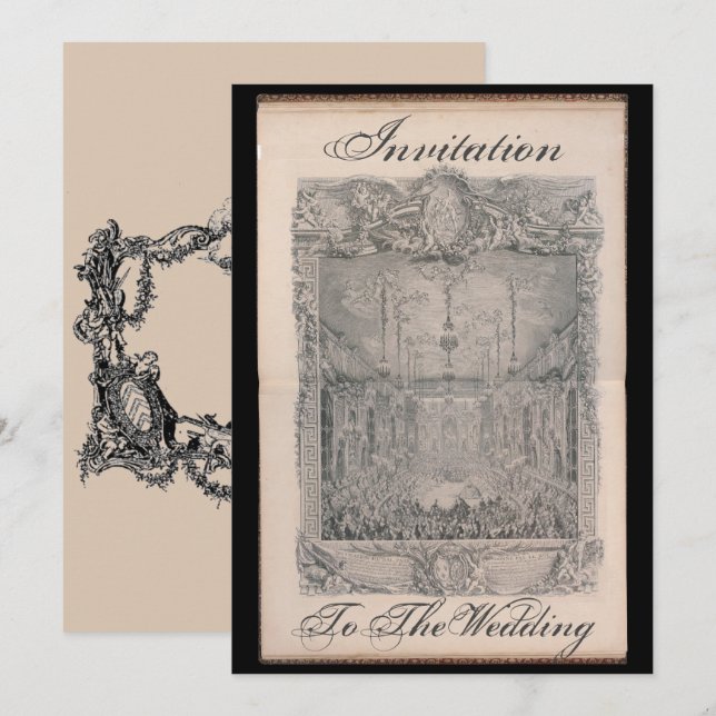 Convite Invitation to the wedding card – Einladung (Frente/Verso)