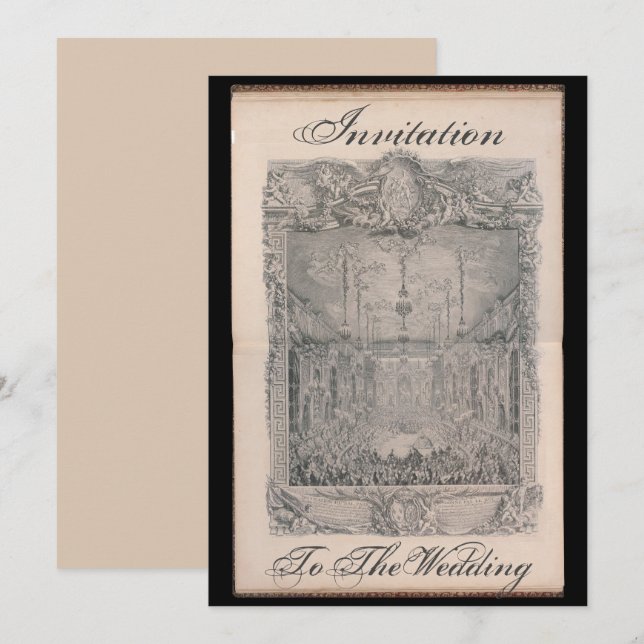 Convite Invitation to the wedding card – Einladung (Frente/Verso)