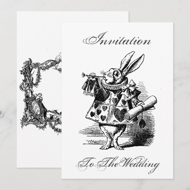 Convite Invitation  to the wedding card – Einladung (Frente/Verso)
