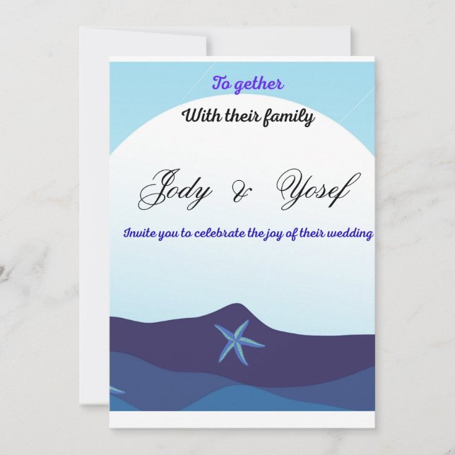 Convite Invitation wedding  (Frente)