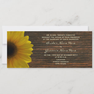 Convite Invite Casamento outono Amarelo de Girassol e Made