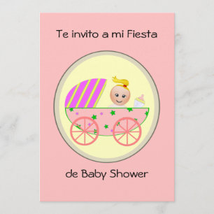 Convite Invito de Te um o chá de fraldas do de da festa d