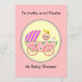 Convite Invito de Te um o chá de fraldas do de da festa do