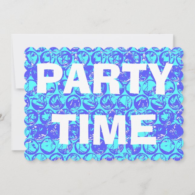 Convite invólucro de bolhas de pop (Frente)